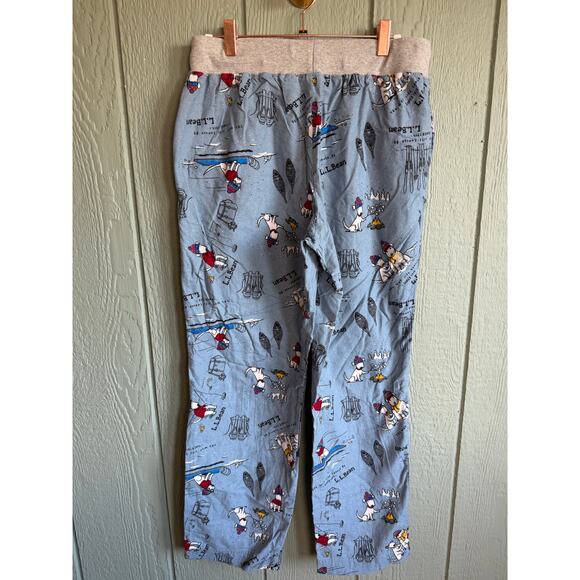 Vintage L.L.Bean Flannel Snowland Ski Pajama Pants, Medium - Picture 6 of 8